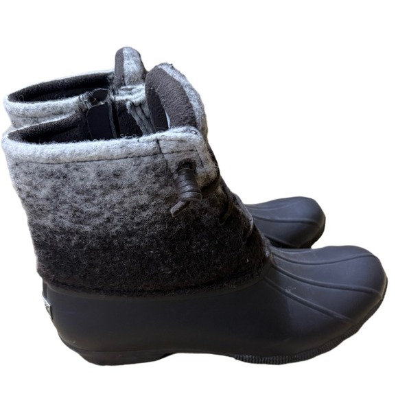 Sperry Dark Brown 100% Wool Duck Boots Weather Boots Size Women's 8 1/2 - Picture 5 of 7
